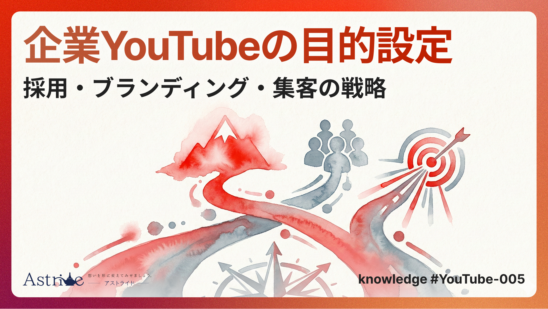 企業YouTubeの目的設定｜採用・ブランディング・集客の戦略