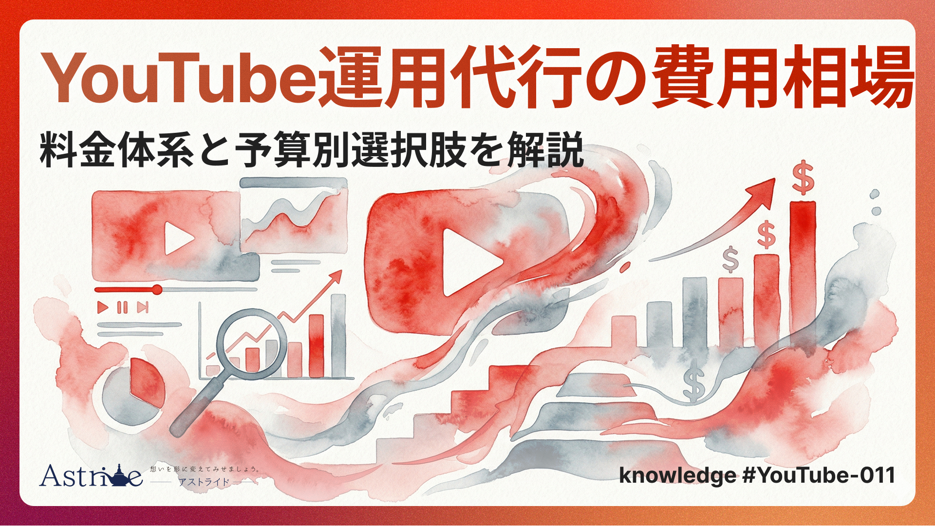 YouTube運用代行の費用相場