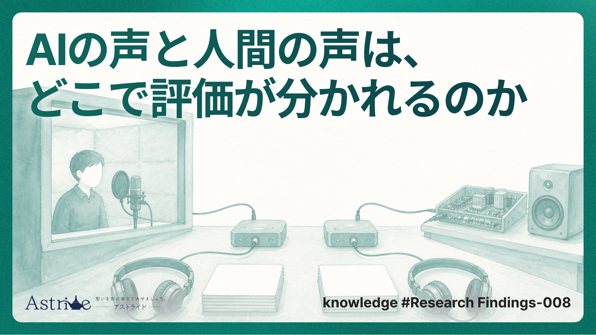 AIの声と人間の声は、どこで評価が分かれるのか